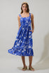 Mims Town Sunnyvale Linen Midi Dress